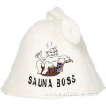 Unisex wool felt Sauna Bath Sauna Felt Hat